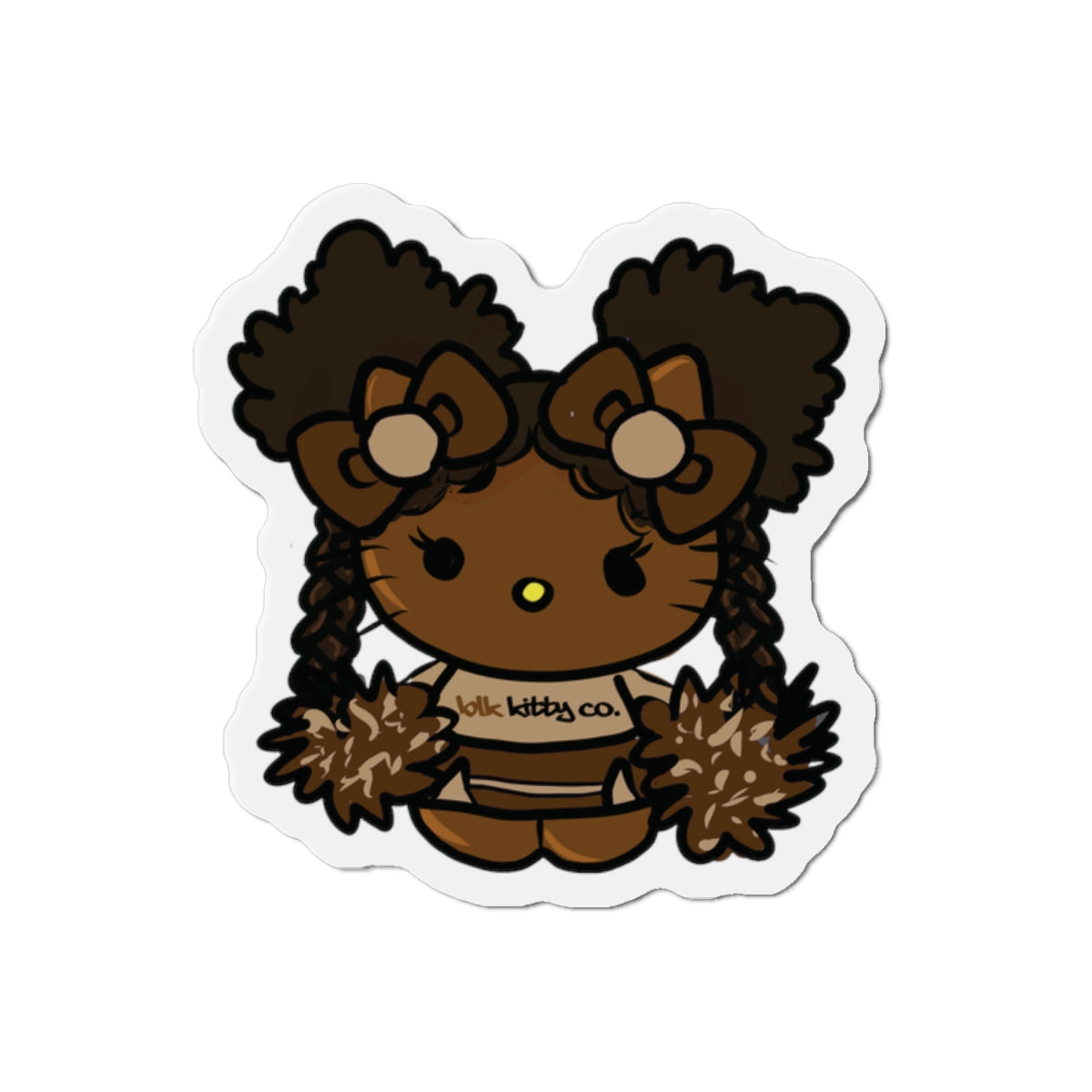Blk Kitty Co Classic Logo Die-Cut Magnets